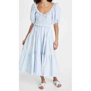 En Saison Light Blue Midi Dress